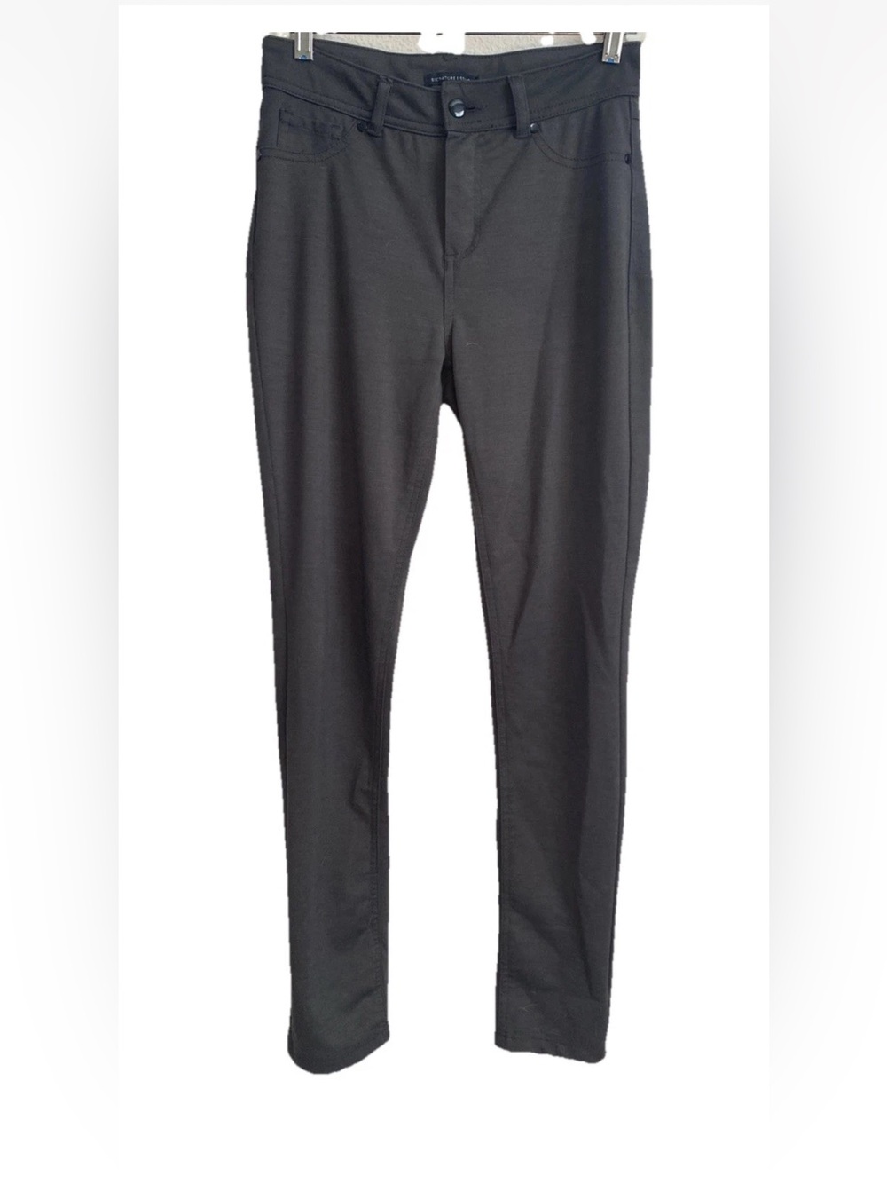 Signature Studio Womens Size 8 Dark Gray Pants Stretch Skinny Business Casual